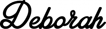 Deborah - Schriftzug aus Eichenholz