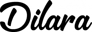 Dilara - Schriftzug aus Eichenholz