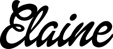 Elaine - Schriftzug aus Eichenholz