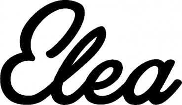Elea - Schriftzug aus Eichenholz
