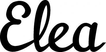 Elea - Schriftzug aus Eichenholz