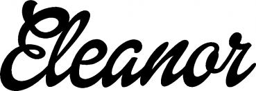 Eleanor - Schriftzug aus Eichenholz
