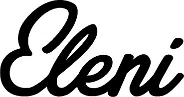 Eleni - Schriftzug aus Eichenholz