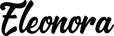 Eleonora - Schriftzug aus Eichenholz