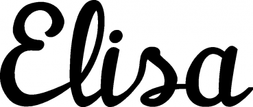 Elisa - Schriftzug aus Eichenholz