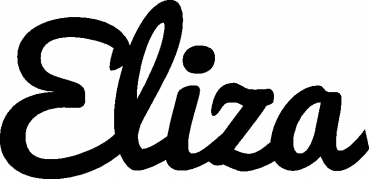 Eliza - Schriftzug aus Eichenholz