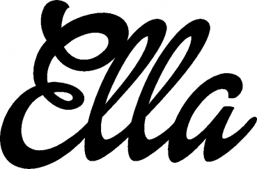 Ella - Schriftzug aus Eichenholz