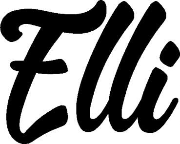 Elli - Schriftzug aus Eichenholz