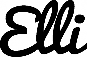 Elli - Schriftzug aus Eichenholz