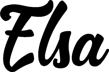 Elsa - Schriftzug aus Eichenholz