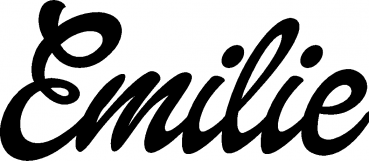 Emilie - Schriftzug aus Eichenholz