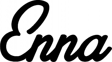 Enna - Schriftzug aus Eichenholz
