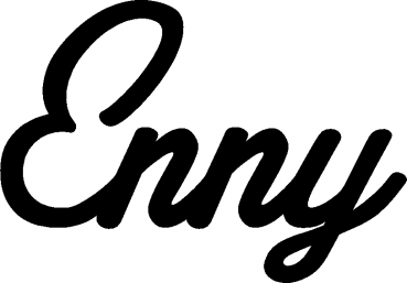 Enny - Schriftzug aus Eichenholz