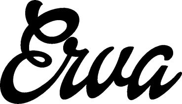 Erva - Schriftzug aus Eichenholz