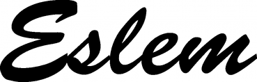 Eslem - Schriftzug aus Eichenholz