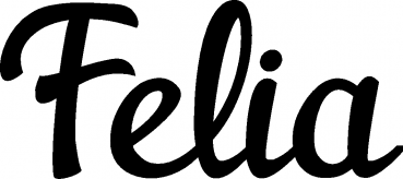 Felia - Schriftzug aus Eichenholz