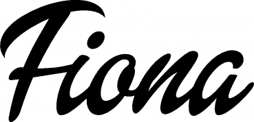 Fiona - Schriftzug aus Eichenholz