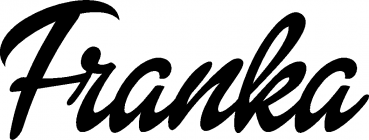 Franka - Schriftzug aus Eichenholz