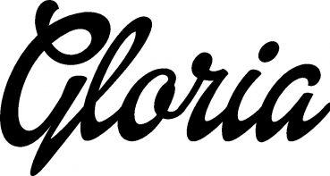 Gloria - Schriftzug aus Eichenholz