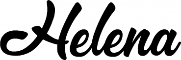Helena - Schriftzug aus Eichenholz
