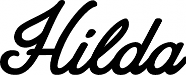 Hilda - Schriftzug aus Eichenholz