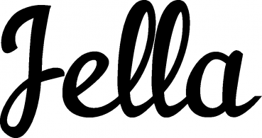 Jella - Schriftzug aus Eichenholz