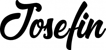 Josefin - Schriftzug aus Eichenholz