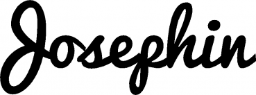 Josephin - Schriftzug aus Eichenholz
