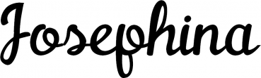 Josephina - Schriftzug aus Eichenholz