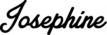 Josephine - Schriftzug aus Eichenholz