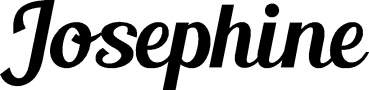 Josephine - Schriftzug aus Eichenholz