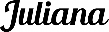 Juliana - Schriftzug aus Eichenholz