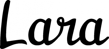 Lara - Schriftzug aus Eichenholz