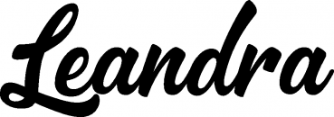 Leandra - Schriftzug aus Eichenholz