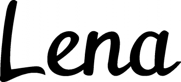 Lena - Schriftzug aus Eichenholz