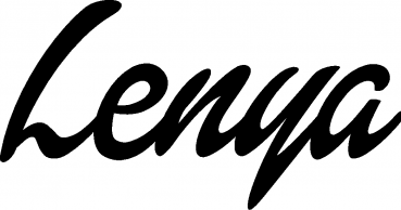 Lenya - Schriftzug aus Eichenholz