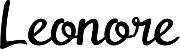 Leonore - Schriftzug aus Eichenholz