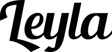 Leyla - Schriftzug aus Eichenholz