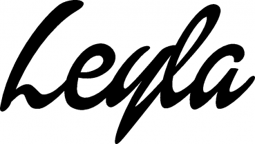 Leyla - Schriftzug aus Eichenholz