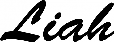 Liah - Schriftzug aus Eichenholz