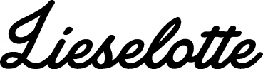 Lieselotte - Schriftzug aus Eichenholz