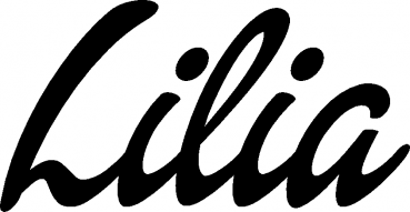 Lilia - Schriftzug aus Eichenholz