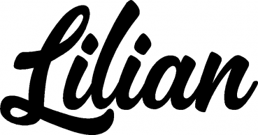 Lilian - Schriftzug aus Eichenholz