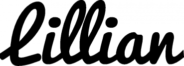 Lillian - Schriftzug aus Eichenholz