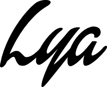 Lya - Schriftzug aus Eichenholz
