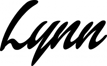 Lynn - Schriftzug aus Eichenholz
