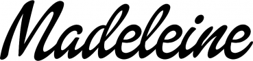 Madeleine - Schriftzug aus Eichenholz