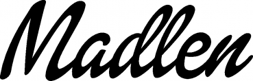 Madlen - Schriftzug aus Eichenholz