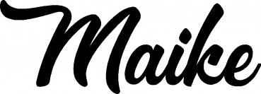 Maike - Schriftzug aus Eichenholz