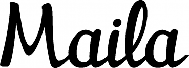 Maila - Schriftzug aus Eichenholz